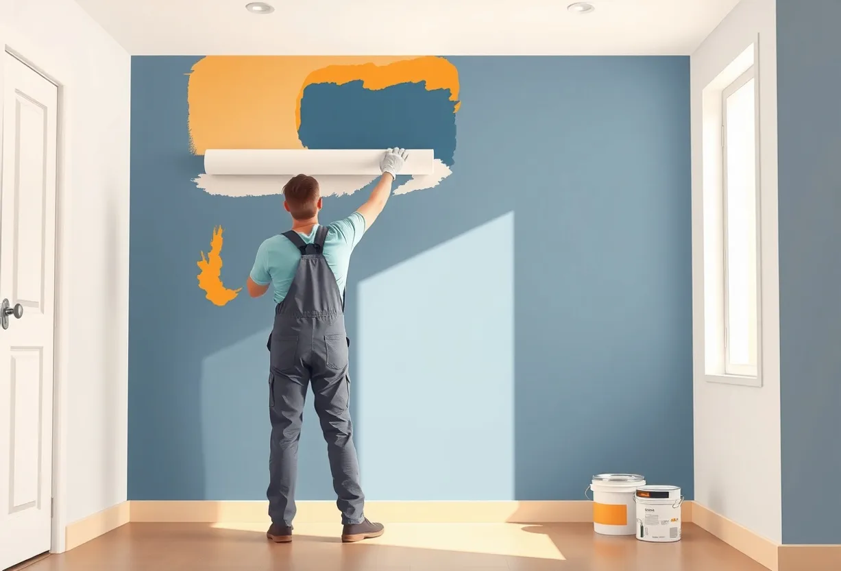 Peintre Vieux-Condé 59690 en intervention sur un chantier